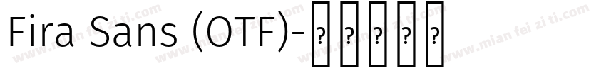 Fira Sans (OTF)字体转换